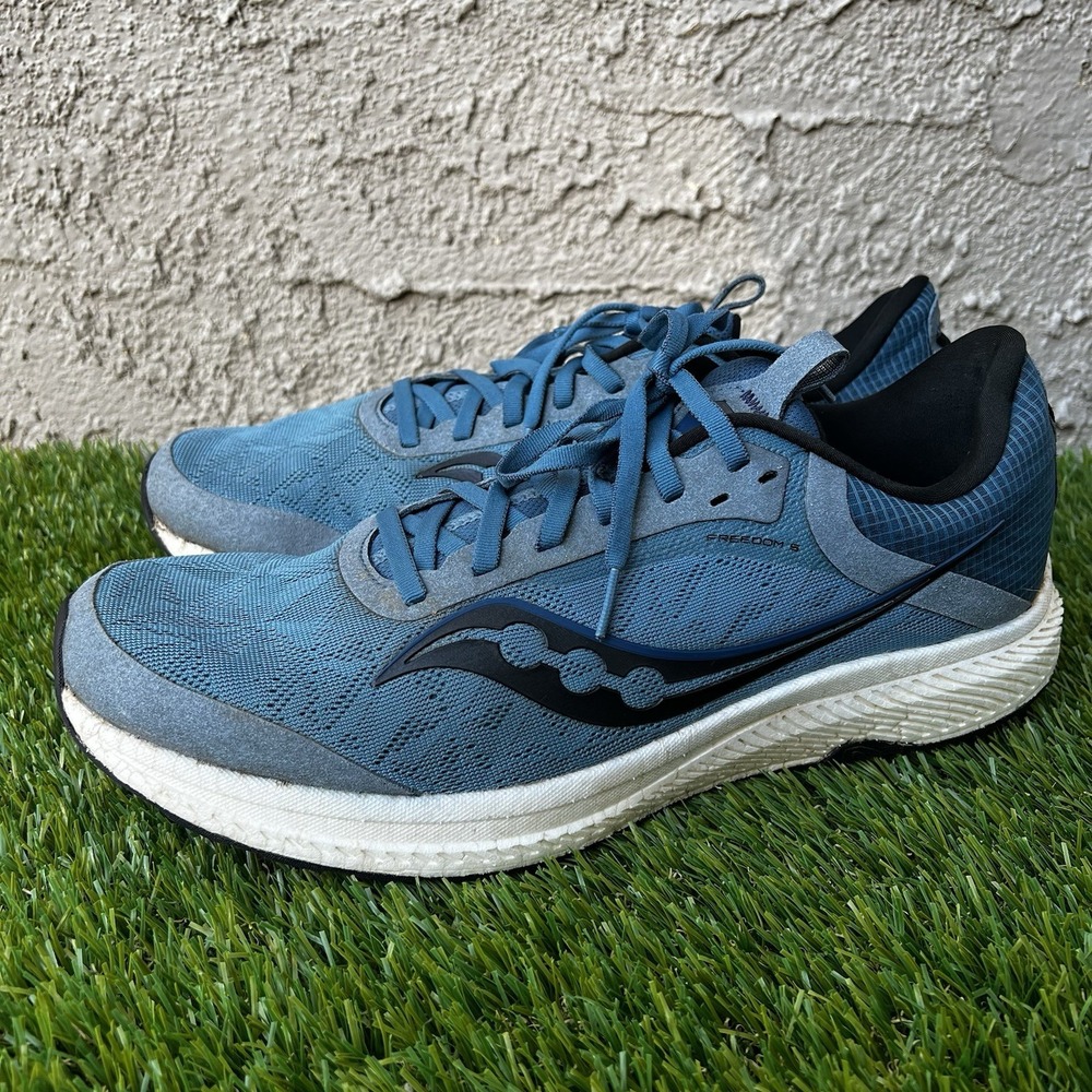 Saucony Shoes Men Size 12 Freedom 5 Running Sneakers Blue S20726-21